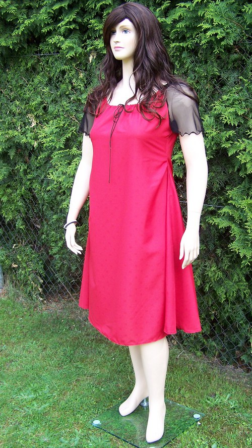 VÝPRODEJ - Šaty ,,Red&Black Romance" — foto 4
