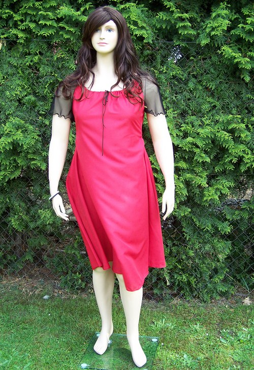 VÝPRODEJ - Šaty ,,Red&Black Romance" — foto 5