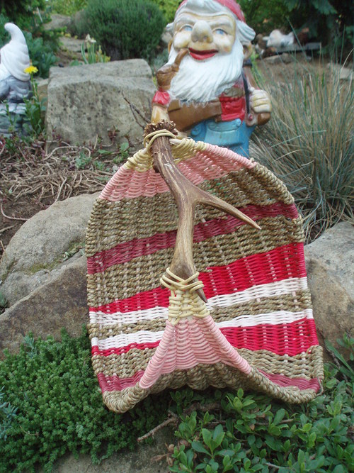 Antler basket- jahodový — foto 2