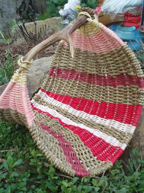 Antler basket- jahodový — foto 3