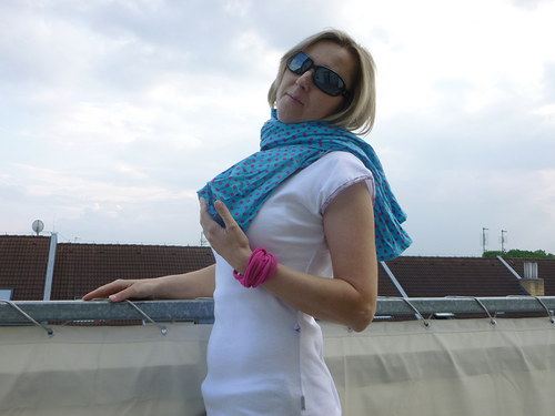 Šálka - multifunkční...puntíkatá...tyrkysová... — foto 3