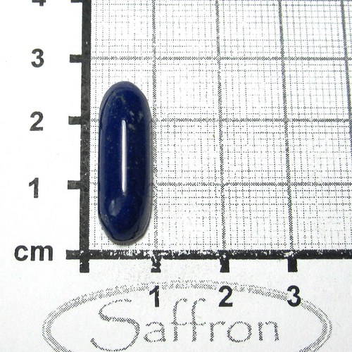 Lapis lazuli, extra modrý přírodní kabošon č.2 — foto 2