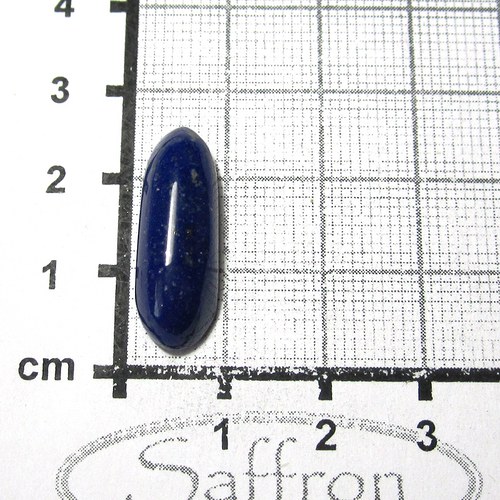 Lapis lazuli, extra modrý -přírodní; kabošon č.4 — foto 2