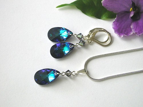 Swarovski kapky Heliotrope.. — foto 2