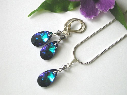 Swarovski kapky Heliotrope.. — foto 5