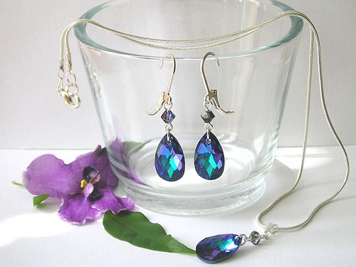 Swarovski kapky Heliotrope.. — foto 6