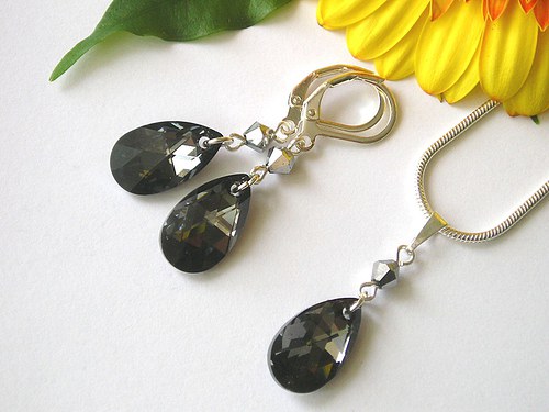 Swarovski kapky Silver Night.. — foto 2