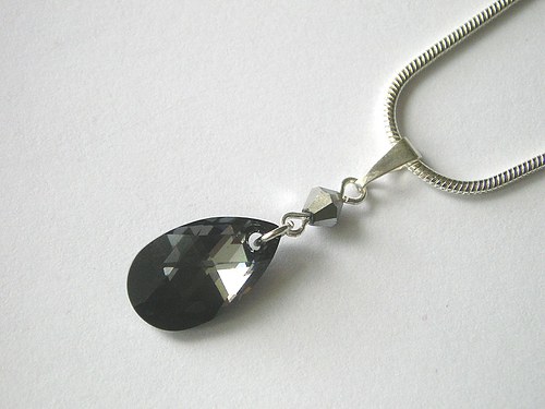 Swarovski kapky Silver Night.. — foto 4