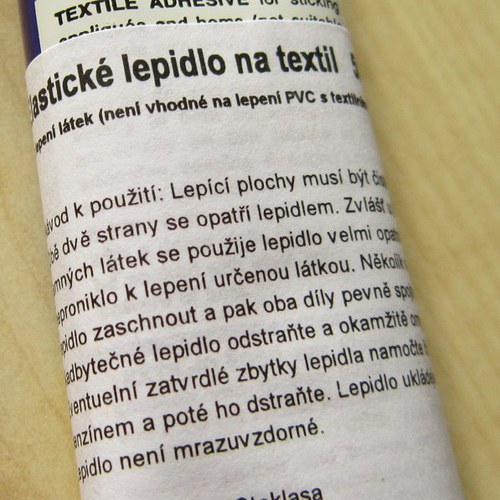 Elastické lepidlo na textil 50ml — foto 2