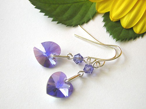 Swarovski srdíčka Tanzanite AB — foto 2