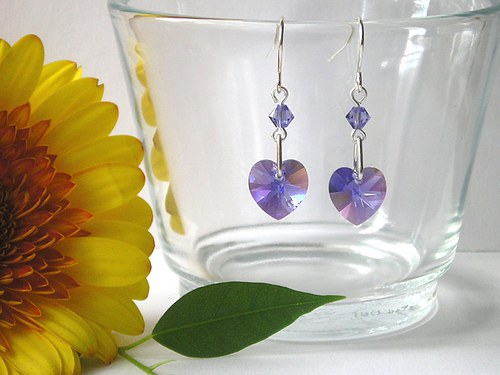 Swarovski srdíčka Tanzanite AB — foto 5