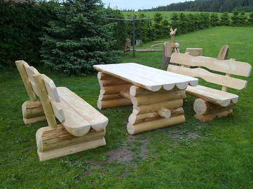 Dřevěný zahradní set — foto 3