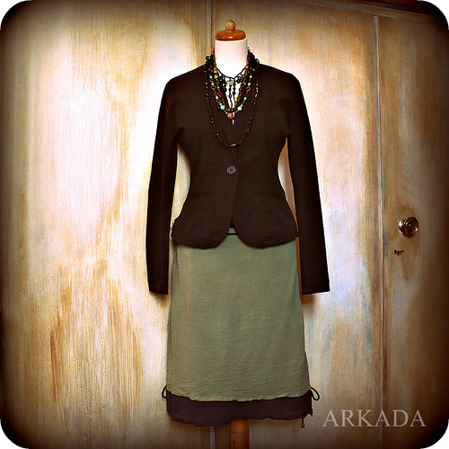 Verde/nera - sukně/šaty — foto 3