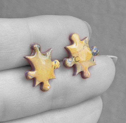 Mini Klimt earrings 3 — foto 2