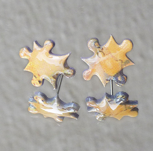 Mini Klimt earrings 3 — foto 3