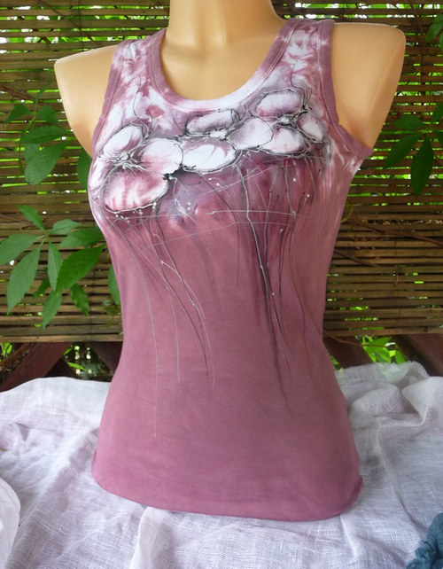 Dámské tílko ,vínové( M) — foto 2