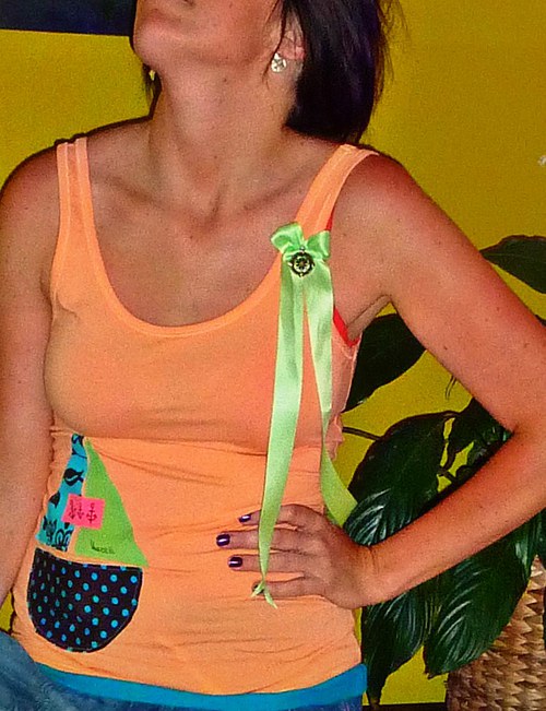 Tílko pastel orange — foto 4