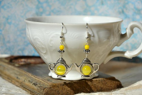 Náušnice " Lemon tea " — foto 2