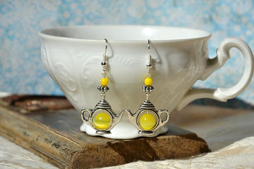 Náušnice " Lemon tea " — foto 3