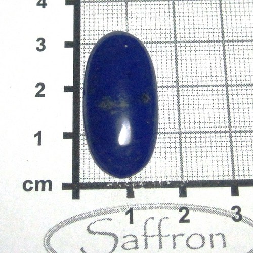 Lapis lazuli, extra modrý přírodní kabošon č.1 — foto 2