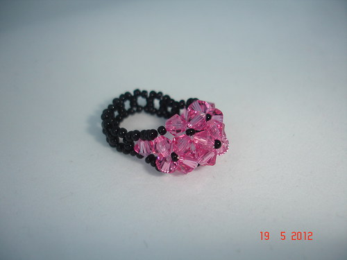 Prsten Swarovski barva Rose — foto 2