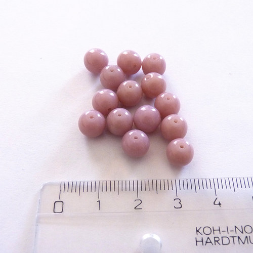 Růžové kuličky světlé 14 ks — foto 2