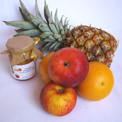 Exotická ... ananas, pomeranč, jablko 200 g — foto 2
