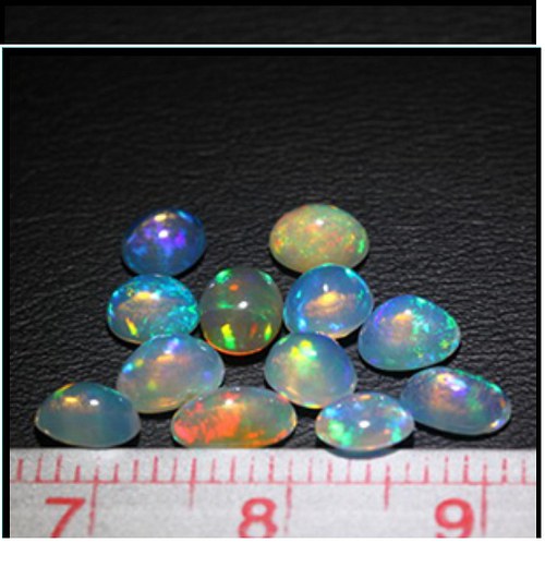 Opál- CABOCHON-set 12ks- ETHIOPIE — foto 2