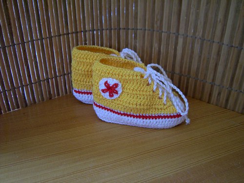 Háčkované tenisky pro nejmenší — foto 2