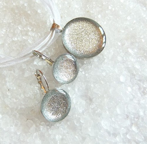 Sparkle SADA kulatá *STŘÍBRNÁ* — foto 2