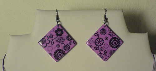 FIMO Black & violet flowers — foto 3