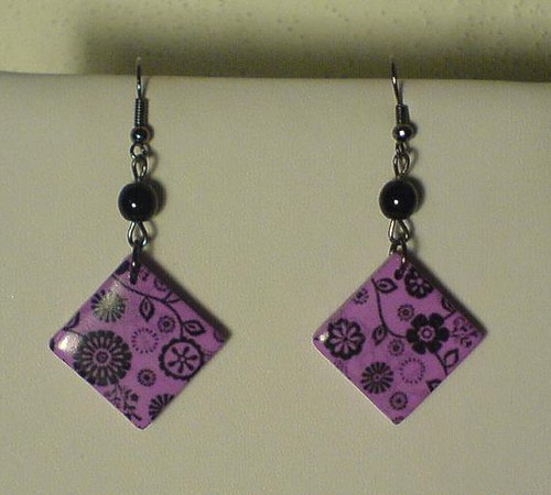 FIMO Black & violet flowers — foto 4