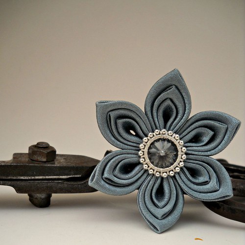 Kanzashi sponka/brož Gin — foto 2