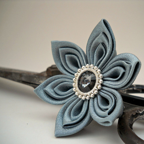 Kanzashi sponka/brož Gin — foto 3