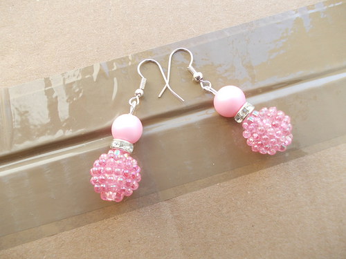 Naušnice "Pink sugar" — foto 2