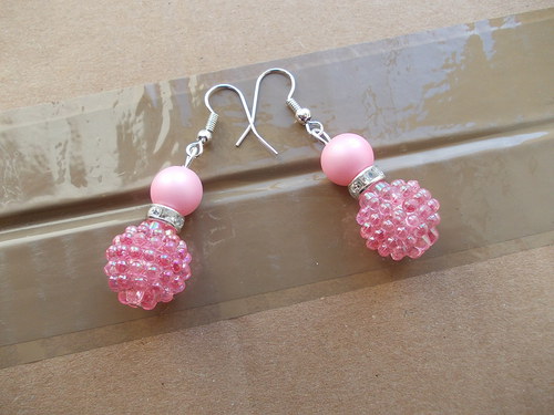 Naušnice "Pink sugar" — foto 3