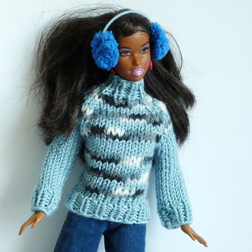 BLUE svetr a kulich pro Barbie — foto 2