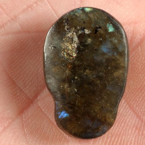 Labradorit- CABOCHON- lebka — foto 2