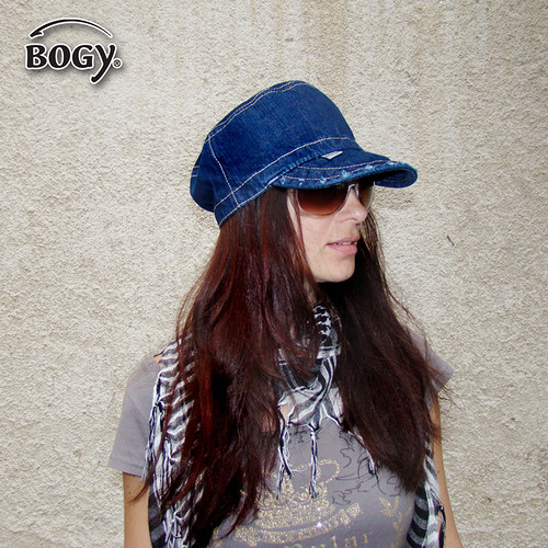 Unisex army kšiltovka z tmavěmodré džínoviny — foto 4