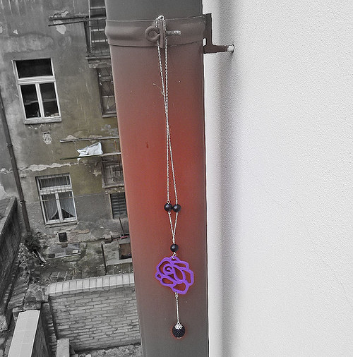 Růže - dlouhý náhrdelník — foto 4