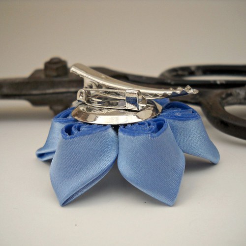Kanzashi sponka/brož Sky — foto 4