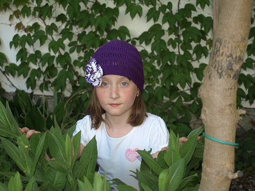Fialová čepička — foto 2