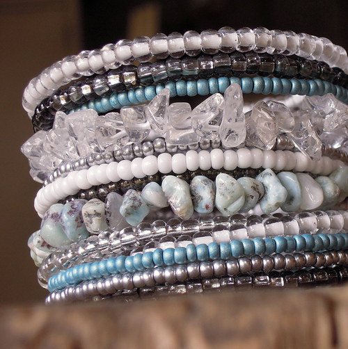 Larimar a křišťál — foto 3