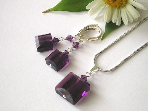 Swarovski sada Stairway Bead Amethyst — foto 2