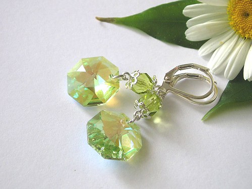 Swarovski Strass LIGHT PERIDOT BLUE AB — foto 2