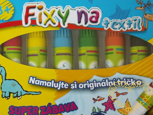Fixy na textil - 6 kusů — foto 2
