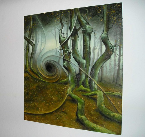 Hloubení - olejomalba 70 x 60 cm — foto 3