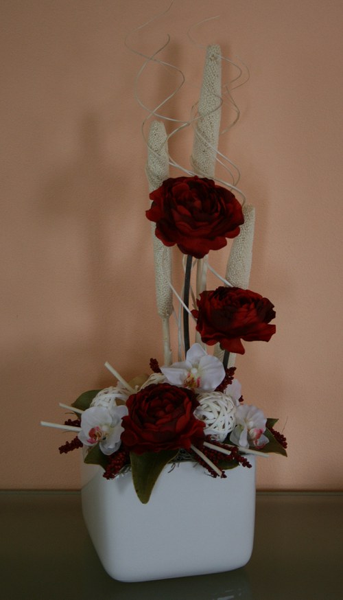Celoroční dekorace - Ranunculus s orchidejemi II. — foto 2