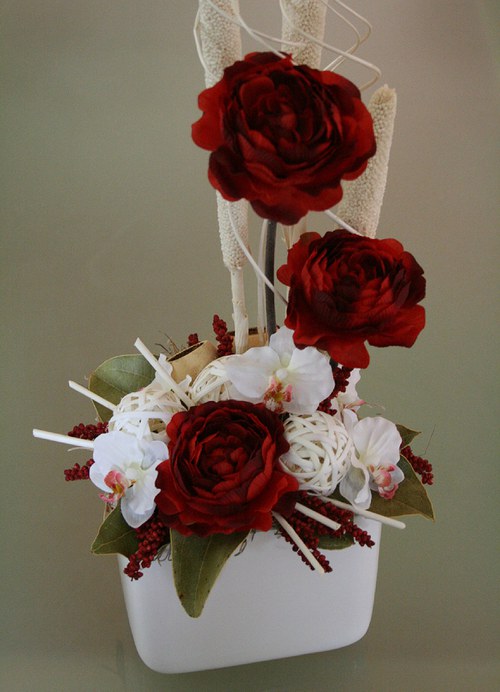 Celoroční dekorace - Ranunculus s orchidejemi II. — foto 3