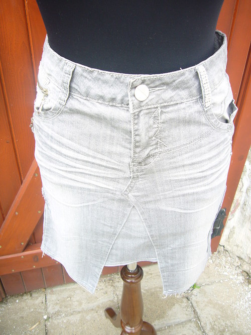 Stříbrně šedivá denimka — foto 6